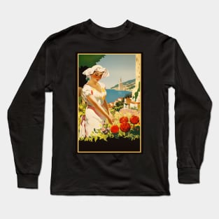 Vintage Travel Poster of the Italy Long Sleeve T-Shirt